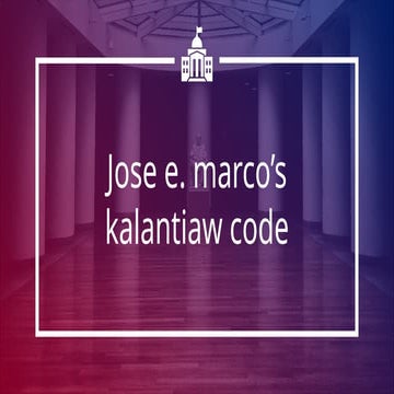 Aguilar, Rosemarie (Justiniano-Kalantiaw Code).pptx