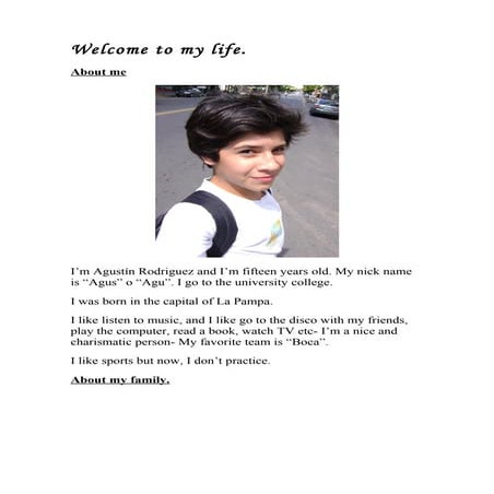 Agustin Rodriguez About Me