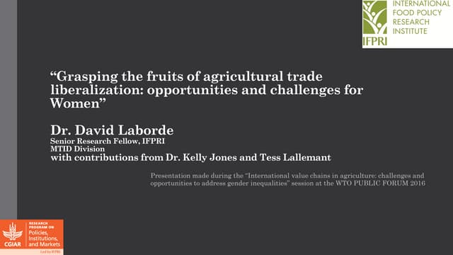 Grasping the fruits of agricultural...