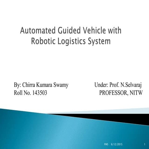 Agv with robotic system