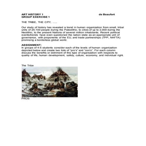 Ah1 Group 1b The Tribe, The City, The Nation