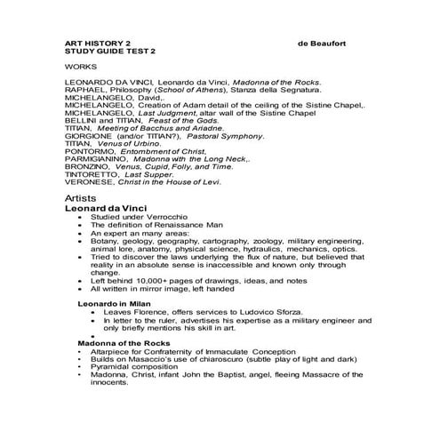 AH2 TEST 2 Study Guide