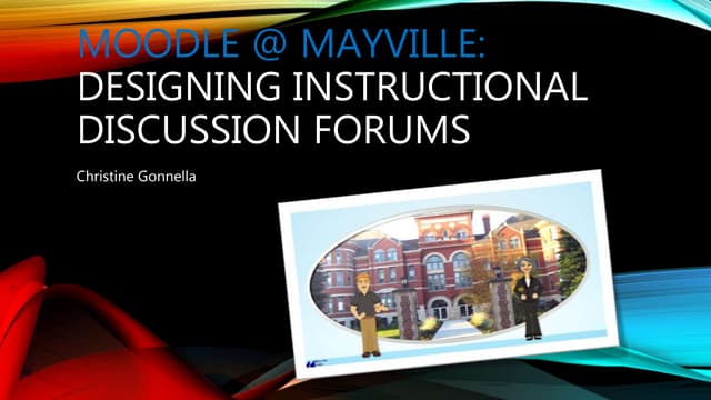 Designing Instructional Discussion Forums