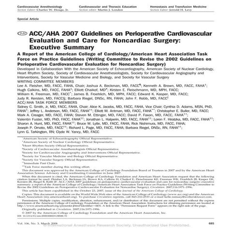 AHA/ACC 2007 executive summary