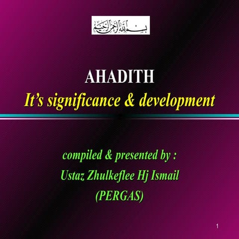 Introduction to Hadith | PPT