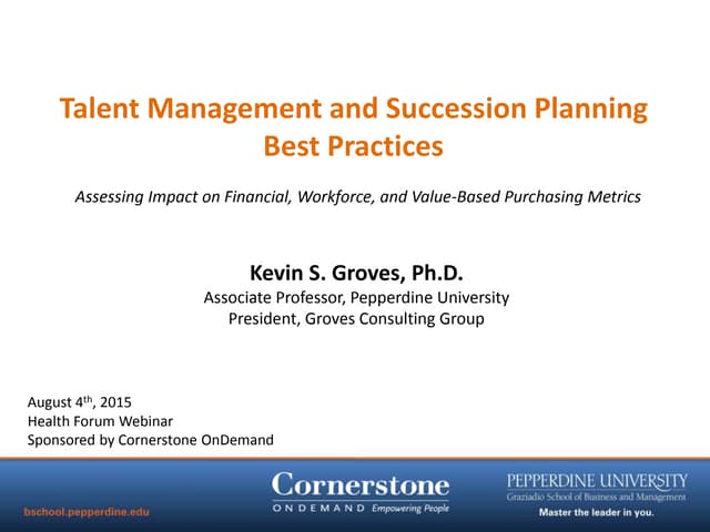 Talent Management and Succession Pl...
