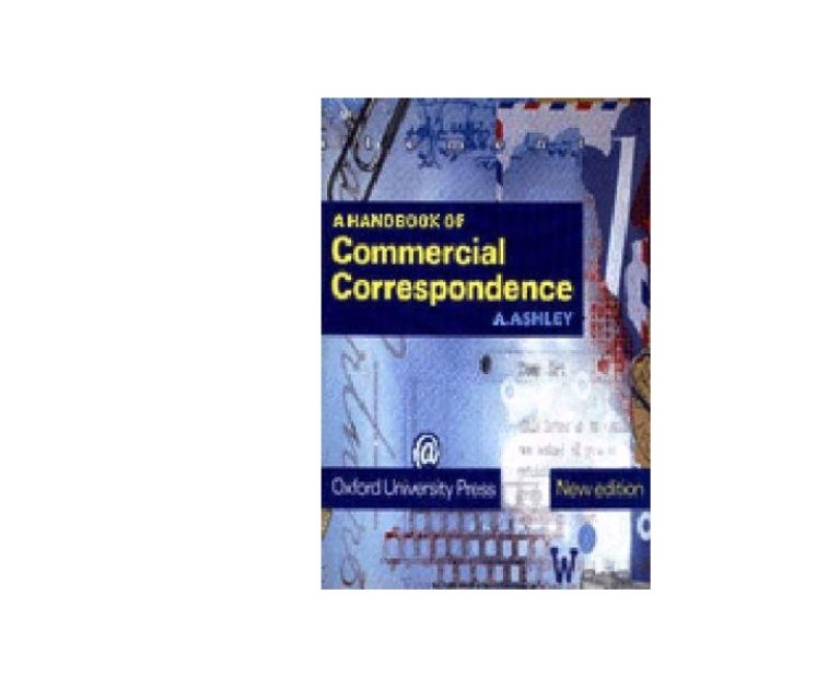 A handbook of comercial correspondence