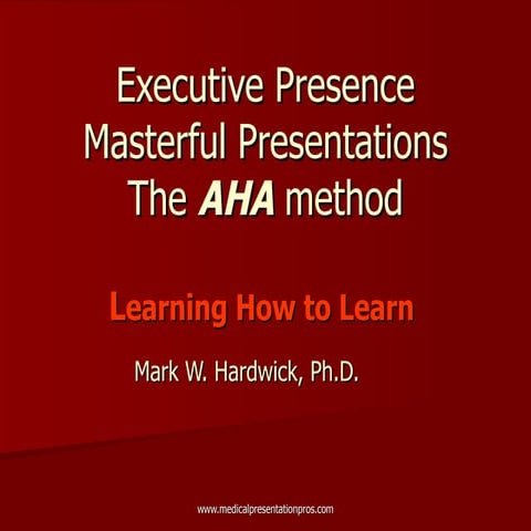 Aha Presentation Final April 30 09