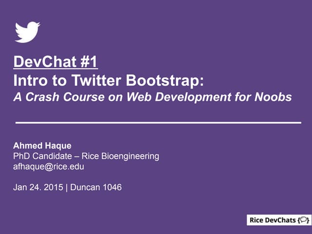 Intro To Twitter Bootstrap