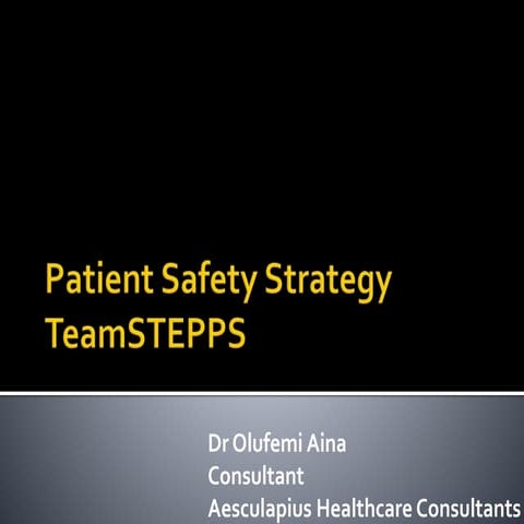 AHC TeamSTEPPS Presentation | PPTX