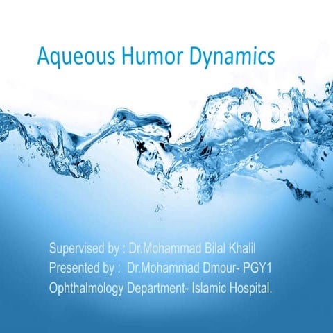 Aqueous humor dynamics 