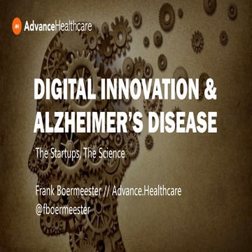 Digital innovation and Alzheimer's Disease