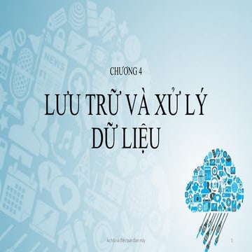 Lưu trữ và xử lý dữ liệu trong điện toán đám mây