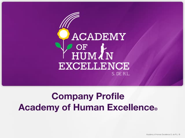 Corporate Profile of Academy of Hum...