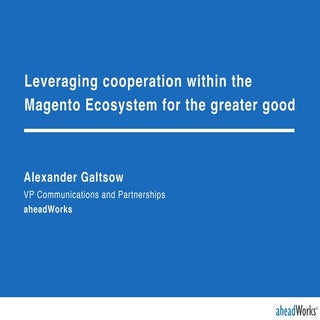 Александр Гальцов (aheadWorks) - По...