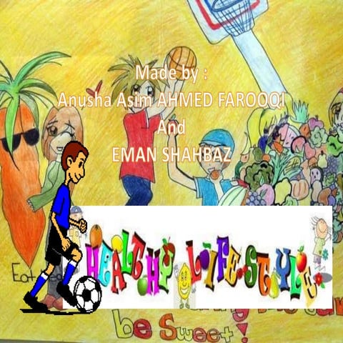 A healthy lifestyle ppt