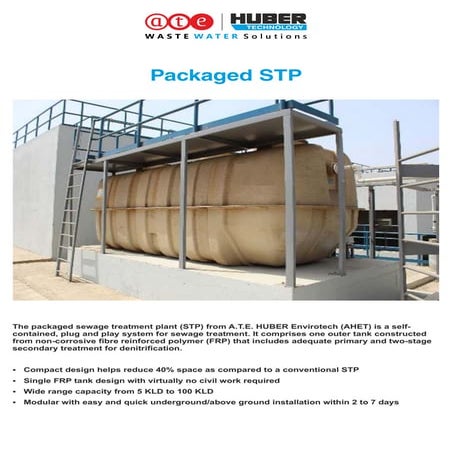 A.T.E. HUBER Envirotech Packaged STP