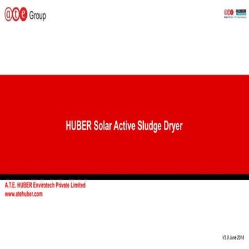 HUBER Solar Active Sludge Dryer | PPTX