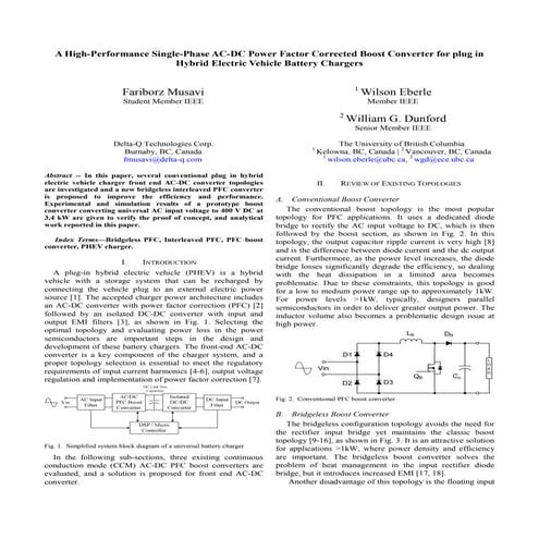 A high performance-single-phaseac-dcpowerfactorcorrectedboostconverterforplugi