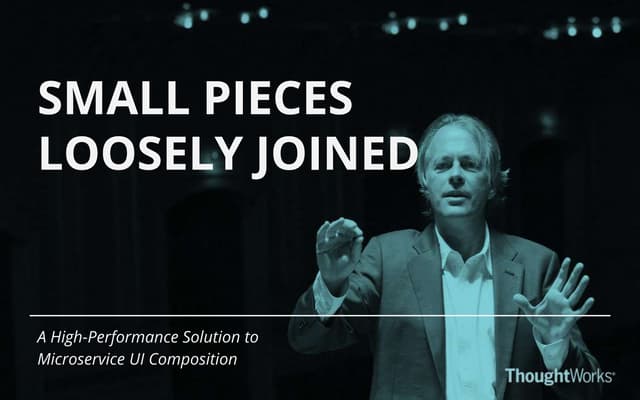 A High-Performance Solution to Microservice UI Composition @ XConf Hamburg