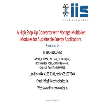 A high step up converter with voltage