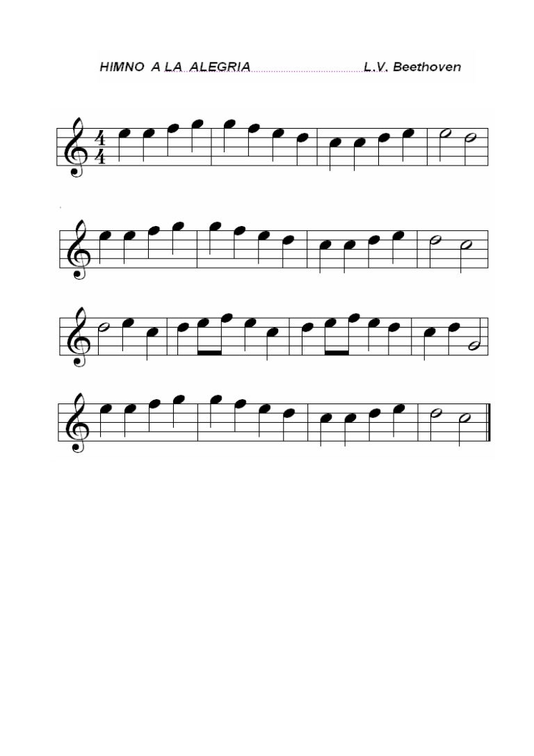 A himno a la alegria - guitarra