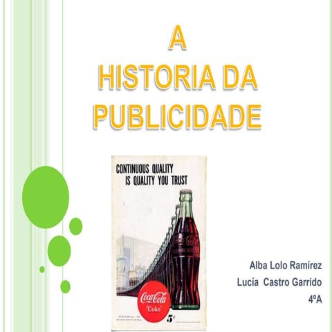 A historia da publicidade