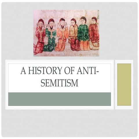 A history of anti semitism | PPTX
