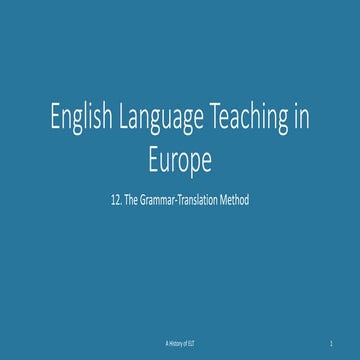 A history of elt m saraç