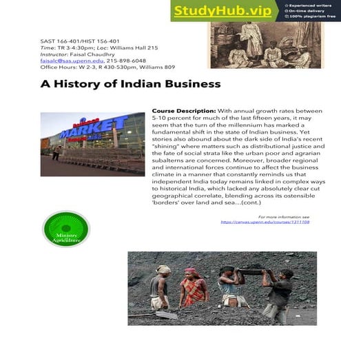 A History Of Indian Business | PDF