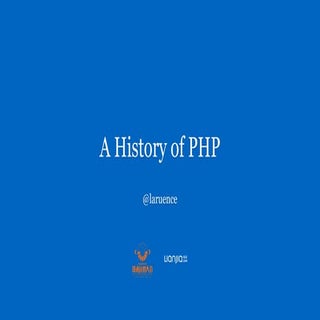 A History of PHP