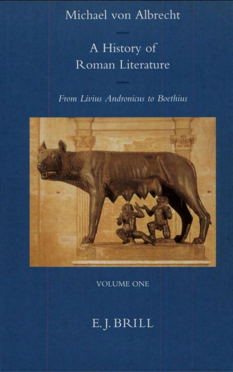 A History Of Roman Literature Michael Von Albrecht 