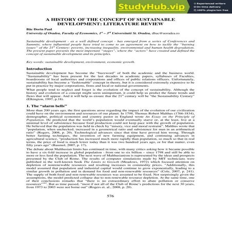A HISTORY OF THE CONCEPT OF SUSTAINABLE DEVELOPMENT  LITERATURE REVIEW.pdf
