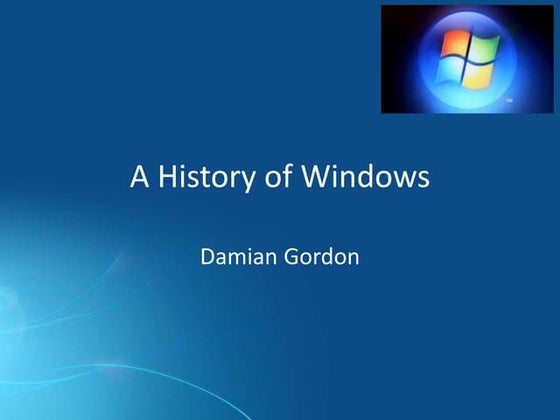 Evolution of windows | PPT