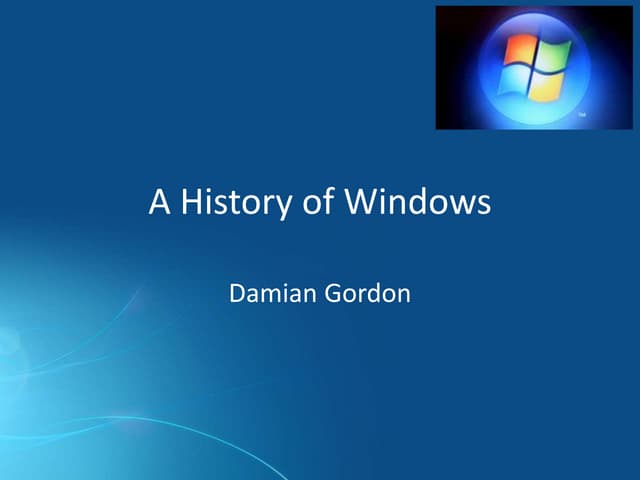 A History of Microsoft Windows