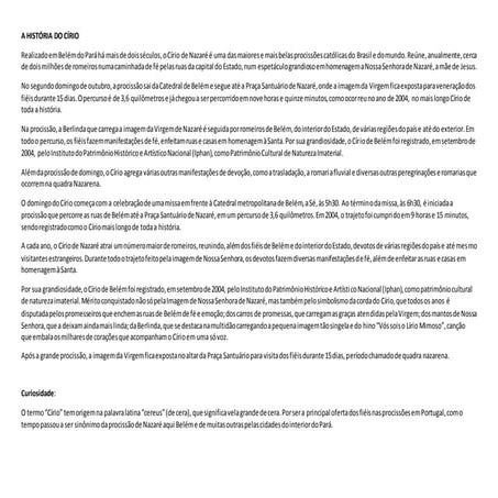 A história do círio