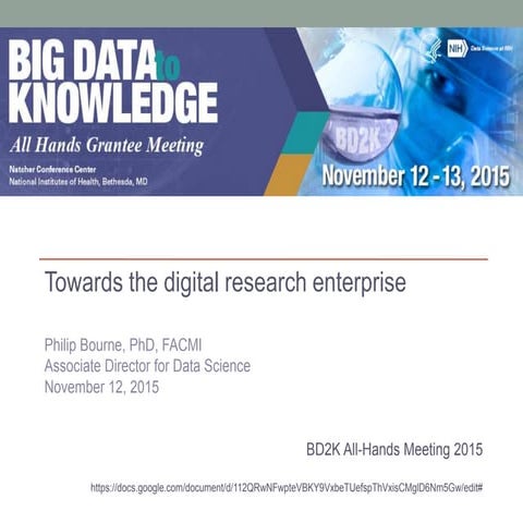 Towards the Digital Research Enterprise