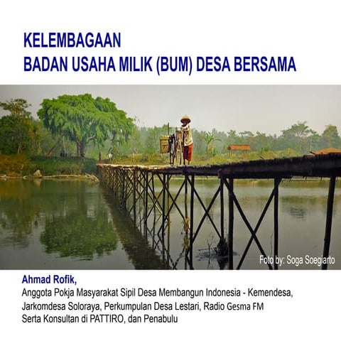 Kelembagaan  BUM Desa Bersama