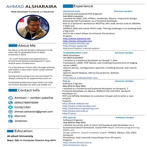 Ahmad sharaira cv new