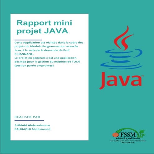 Rapport mini projet JAVA du module Programmation avancée Java