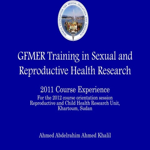 Ahmed my gfmer course experience