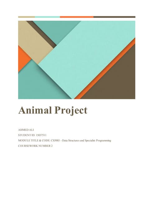Animal Project 