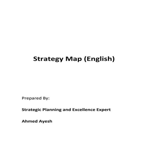 Strategy map and Process map examples (English and Arabic)