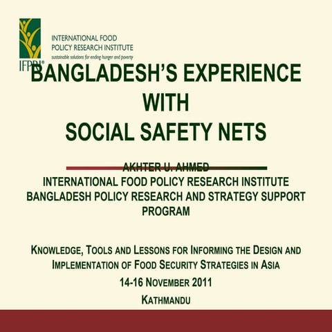 Ahmed ifpri bangladesh safety nets_14 nov 2011
