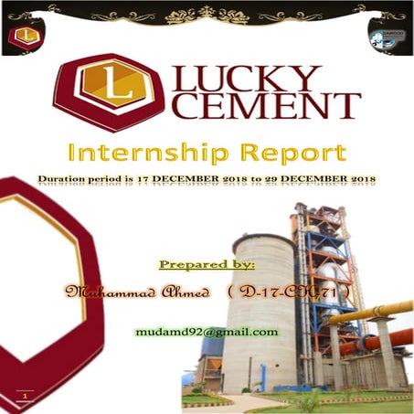 Cement Processing Report