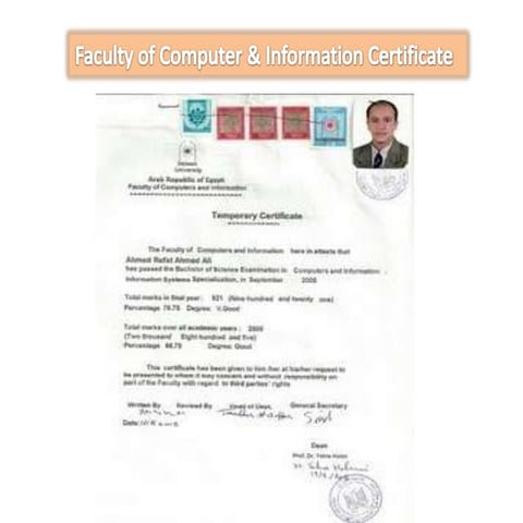 Ahmed refaat certificates