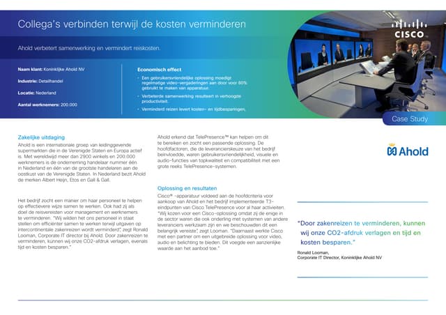 Ahold- Cisco (Dutch)