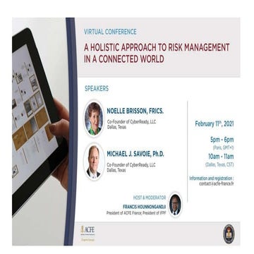A holistic approach to risk management 20210210 w acfe france &amp; cyber rea...
