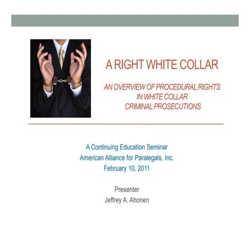 A Right White Collar
