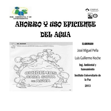 Ahorro y uso eficiente del agua | PDF